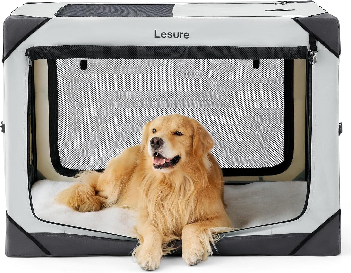 Lesure Collapsible Dog Crate - Portable Pet Crate Lesure Pet