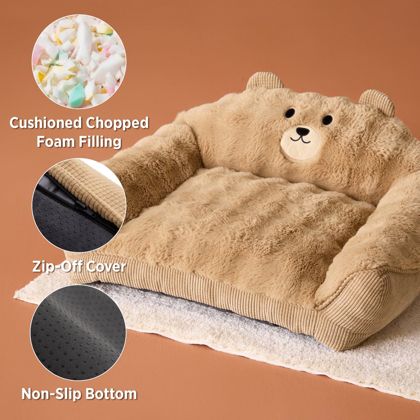 Lesure Cute Bear Pet Couch Lesure Pet