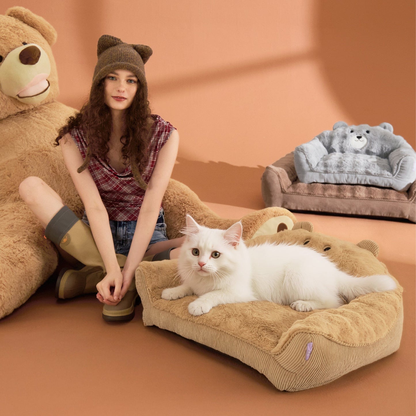 Lesure Cute Bear Pet Couch Lesure Pet
