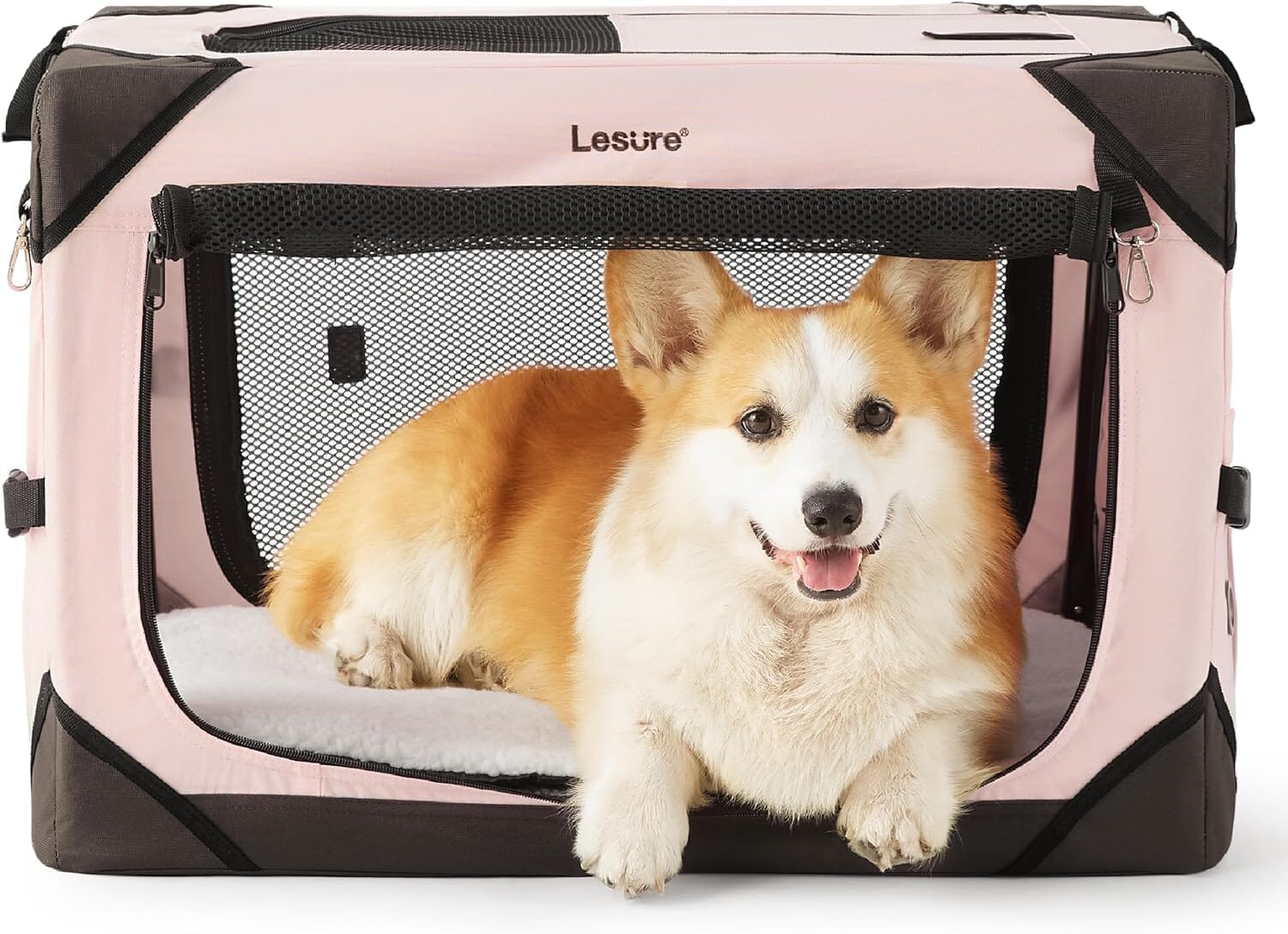 Lesure Collapsible Dog Crate - Portable Pet Crate Lesure Pet