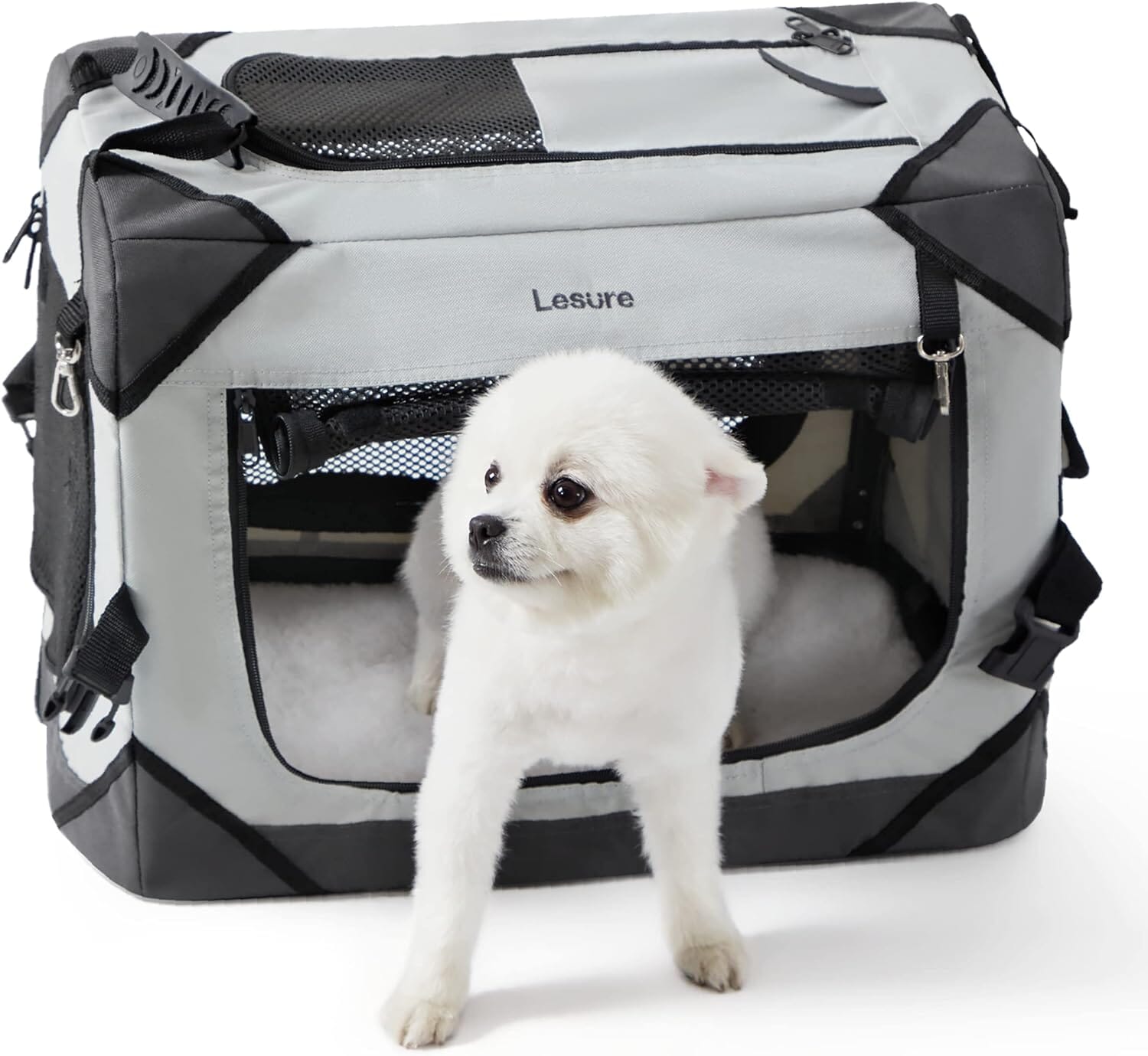 Lesure Collapsible Dog Crate - Portable Pet Crate Lesure Pet