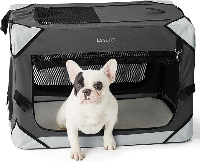 Lesure Collapsible Dog Crate - Portable Pet Crate Lesure Pet