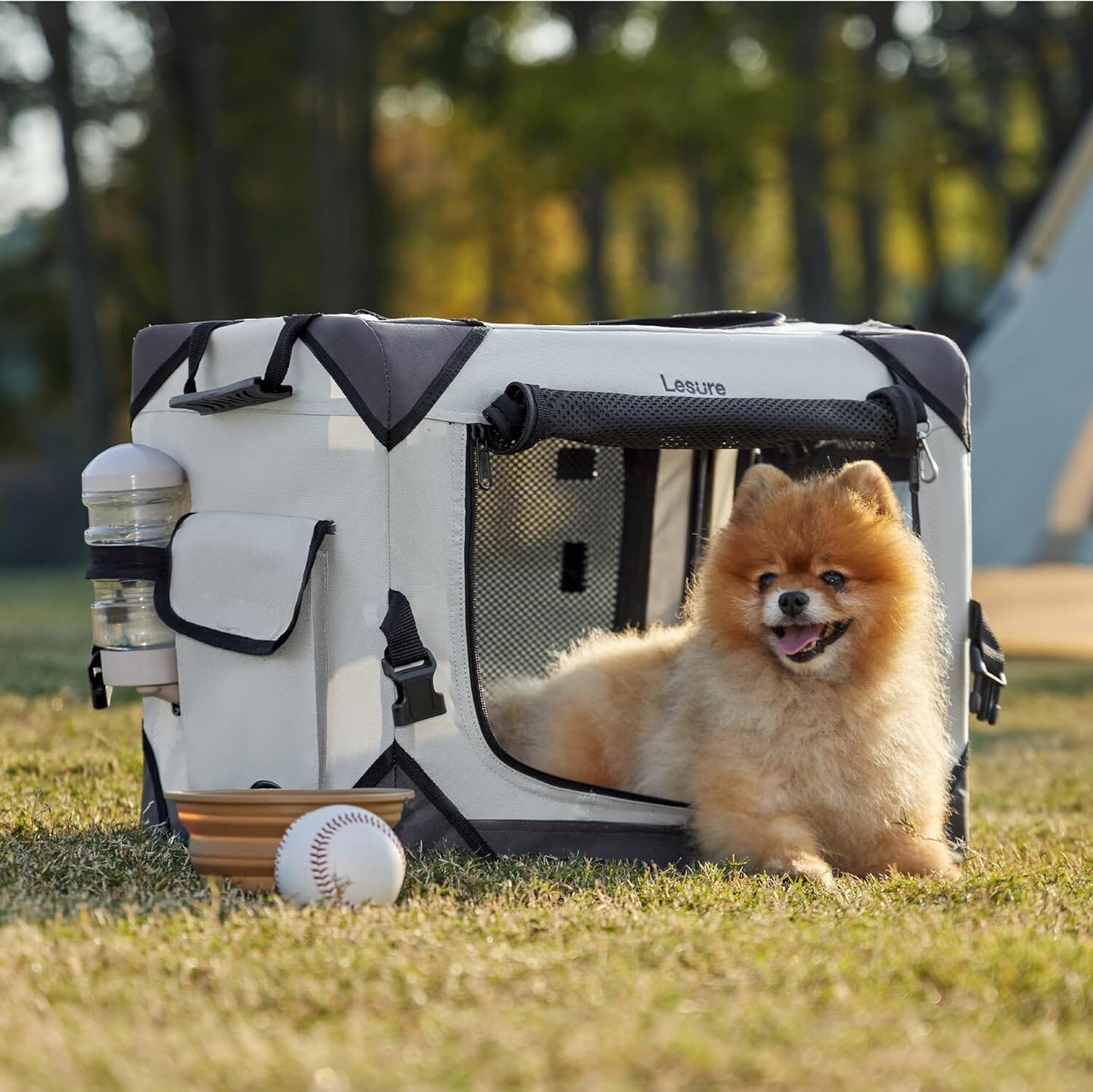Lesure Collapsible Dog Crate - Portable Pet Crate Lesure Pet
