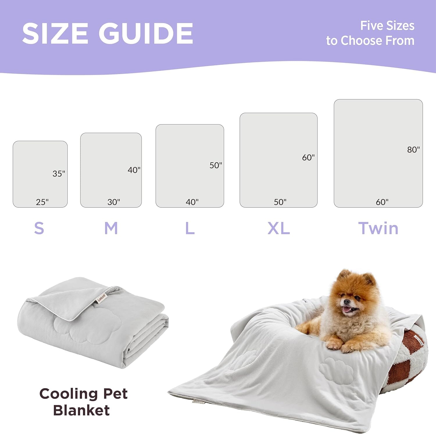 Lesure Cooling Blanket for Cat/Dog Puppy Blanket Lesure Pet