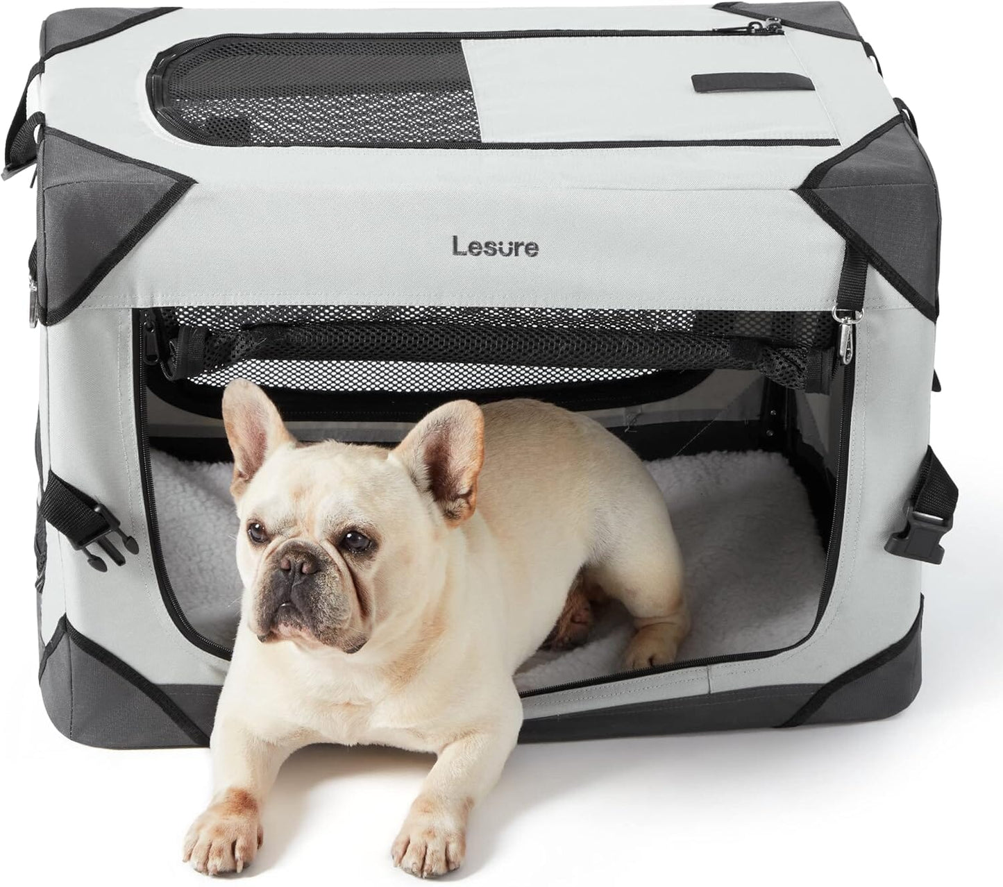 Lesure Collapsible Dog Crate - Portable Pet Crate Lesure Pet