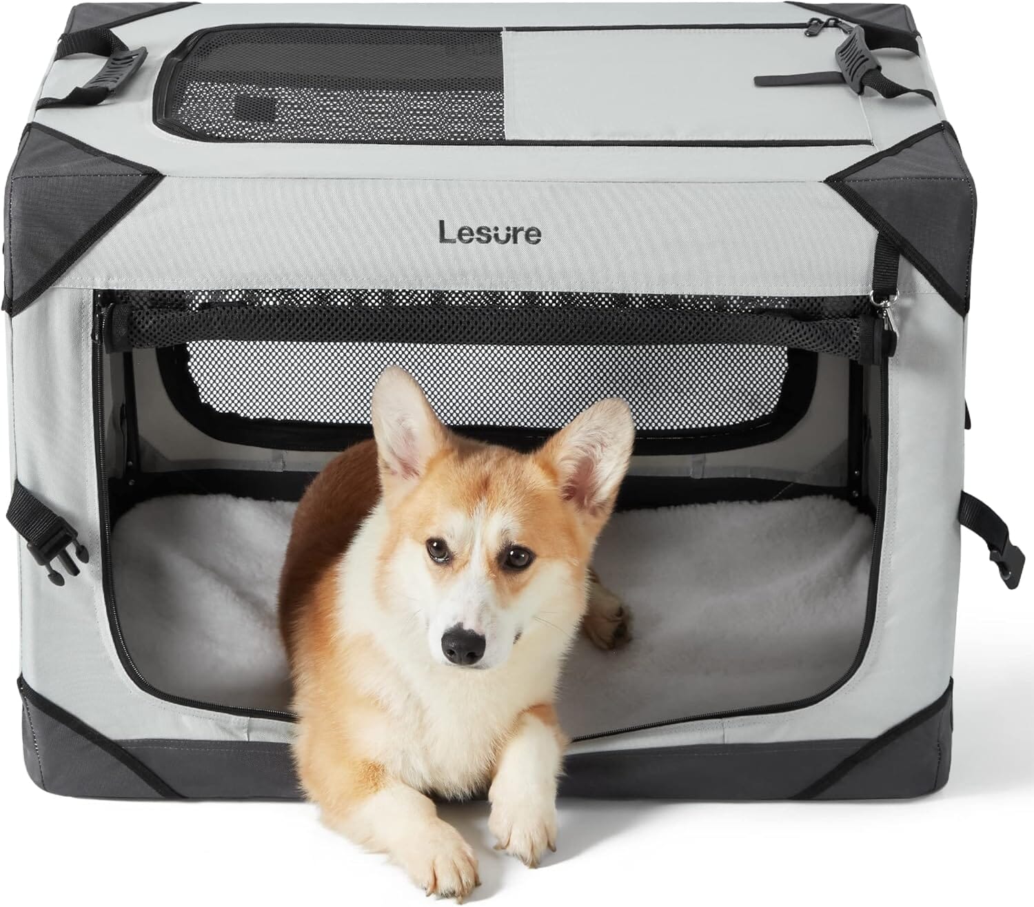 Lesure Collapsible Dog Crate - Portable Pet Crate Lesure Pet