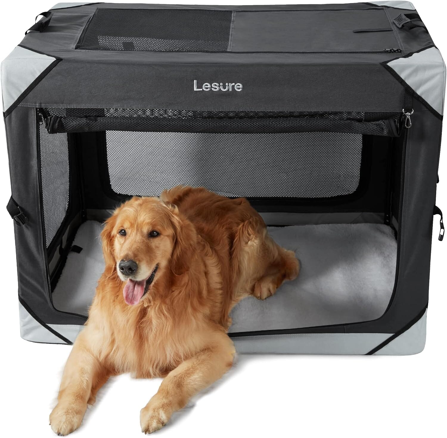 Lesure Collapsible Dog Crate - Portable Pet Crate Lesure Pet