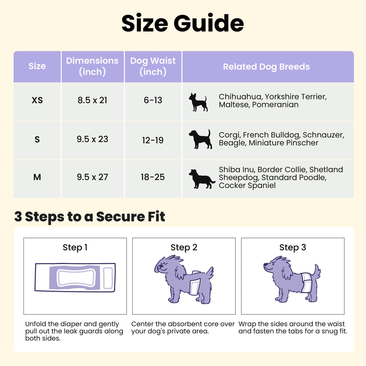 Lesure Disposable Male Dog Diapers