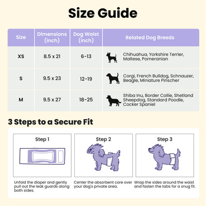 Lesure Disposable Male Dog Diapers