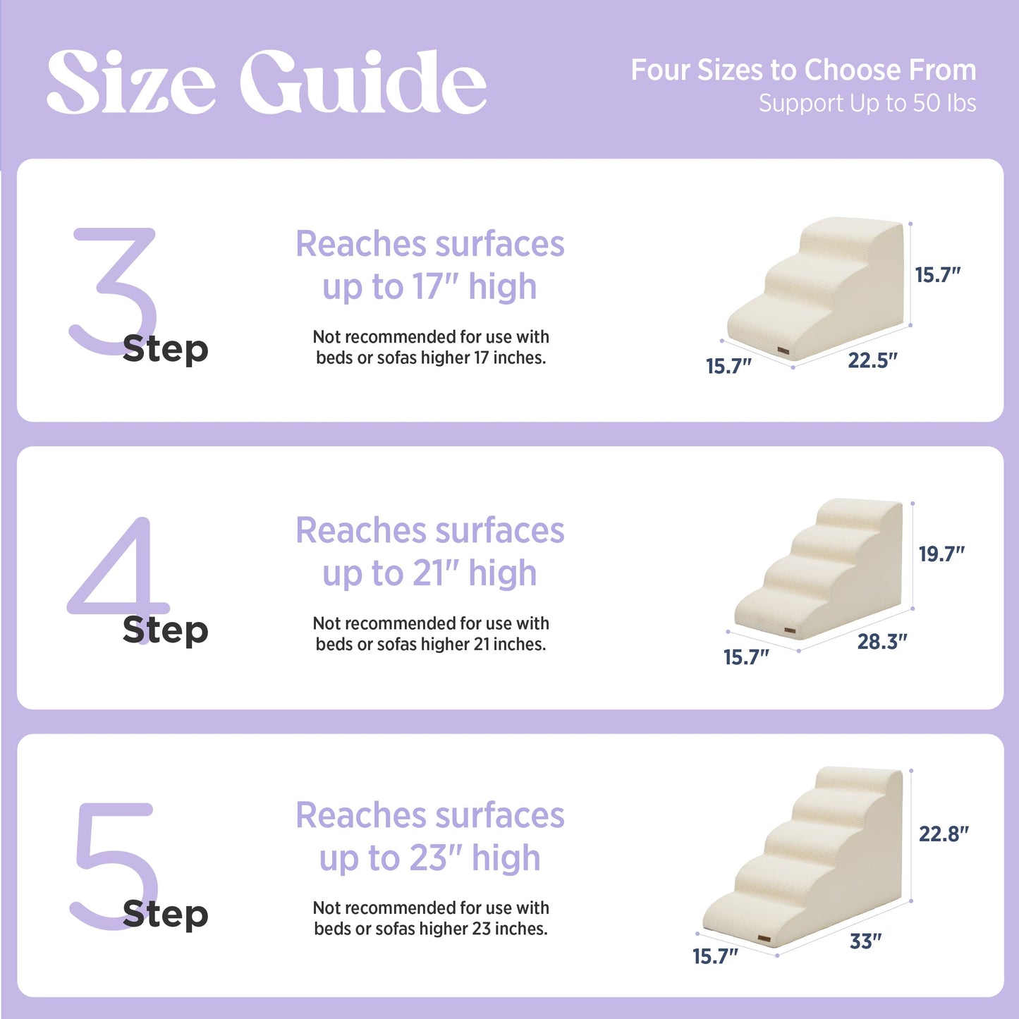 Lesure Orthopedic Dog Stairs Pet Stairs Lesure Pet
