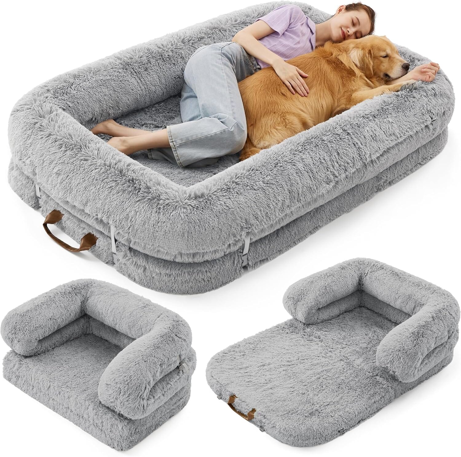 Lesure 3 in 1 Foldable Human Dog Bed Pet Bed Lesure Pet