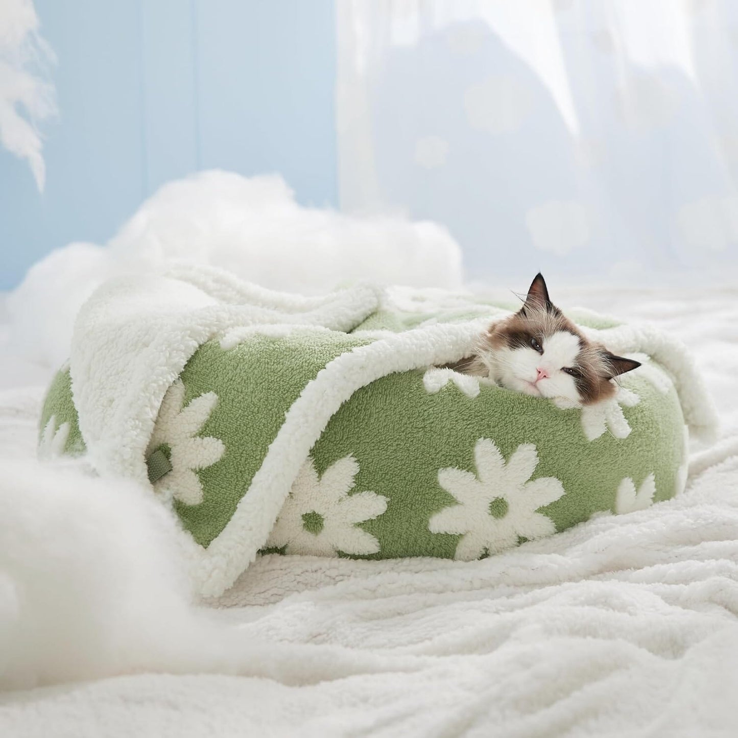 Lesure Calming Donut Bed & Blanket for Dog/Cat Lesure Pet