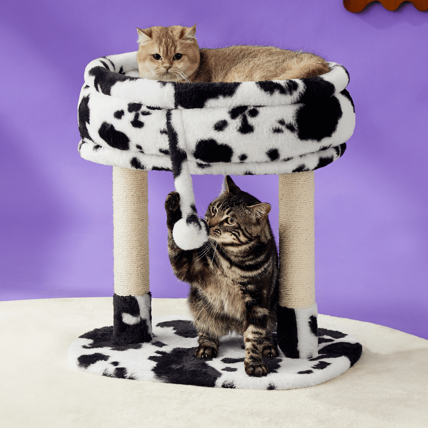 Leopard print cat scratching post best sale