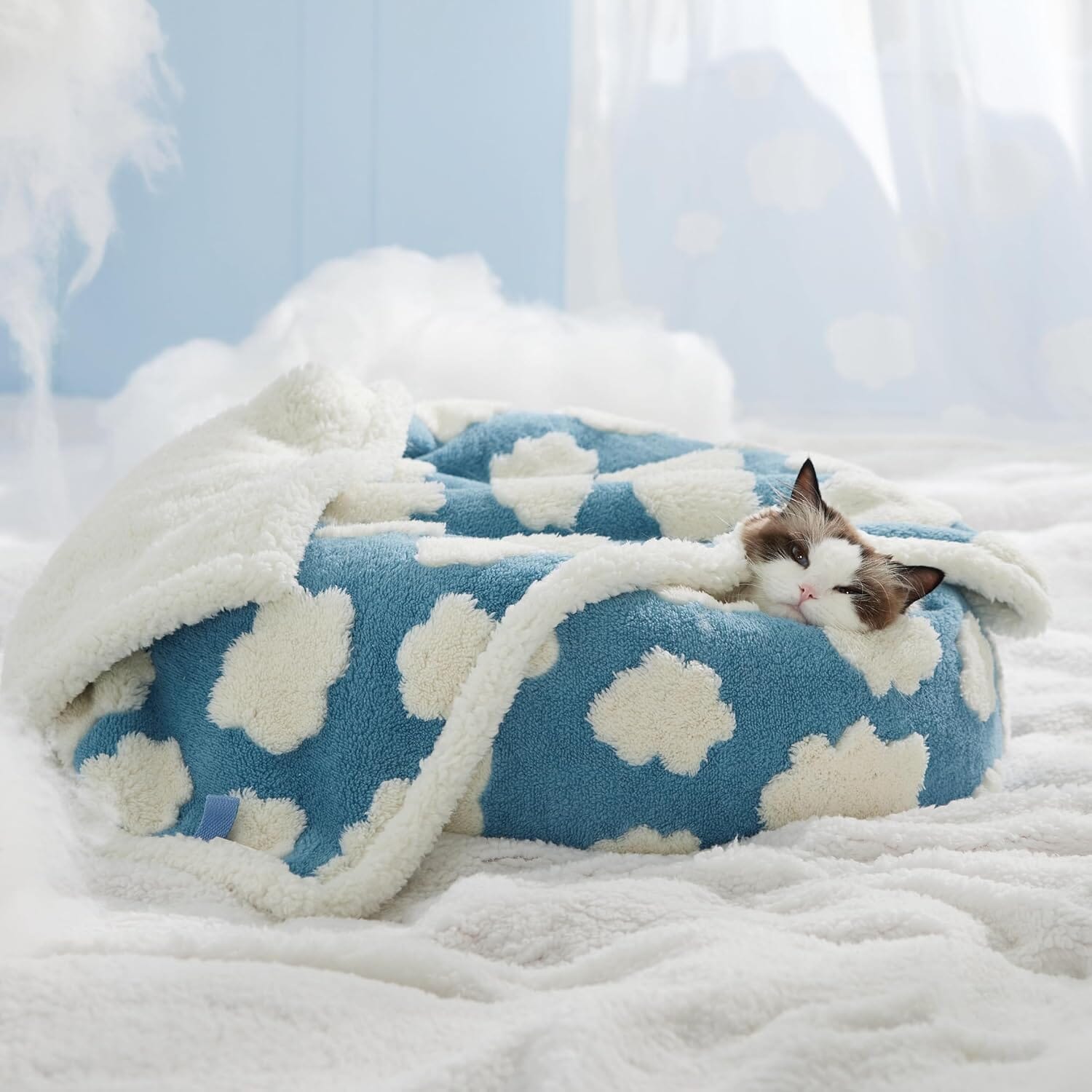 Lesure Calming Donut Bed & Blanket for Dog/Cat Lesure Pet