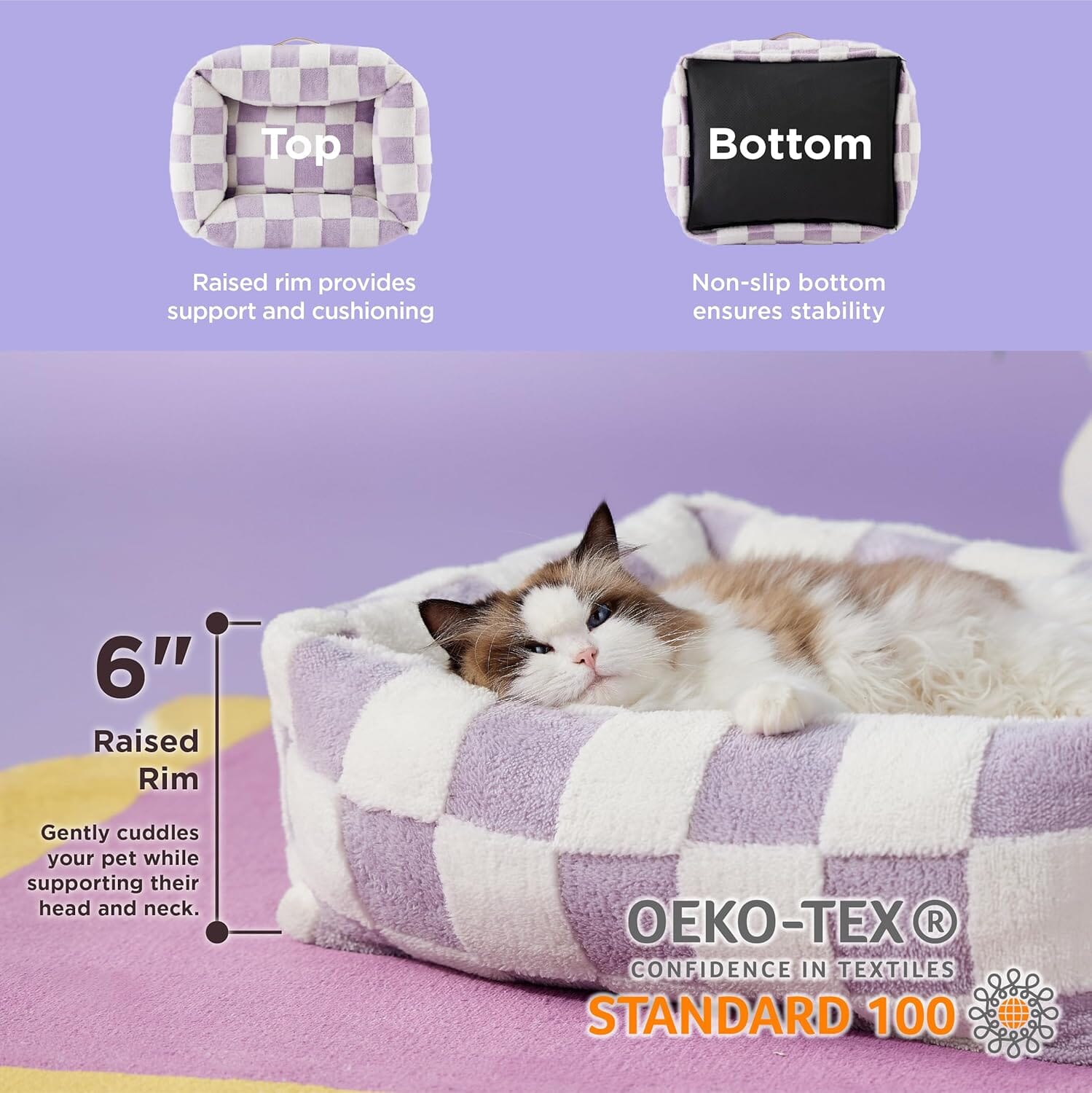 Lesure Rectangle Pet Bed Pet Bed Lesure Pet