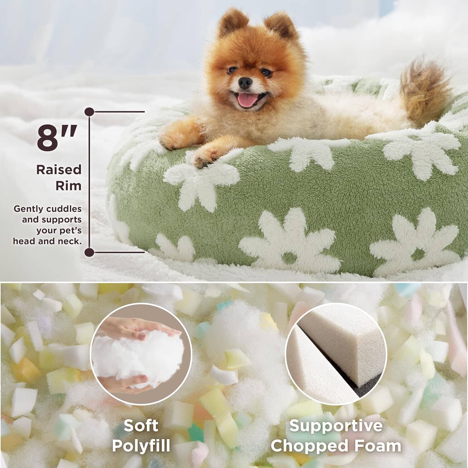 Lesure Calming Donut Bed & Blanket for Dog/Cat Lesure Pet