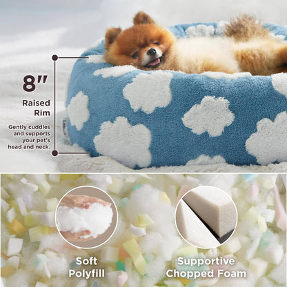 Lesure Calming Donut Bed & Blanket for Dog/Cat Lesure Pet