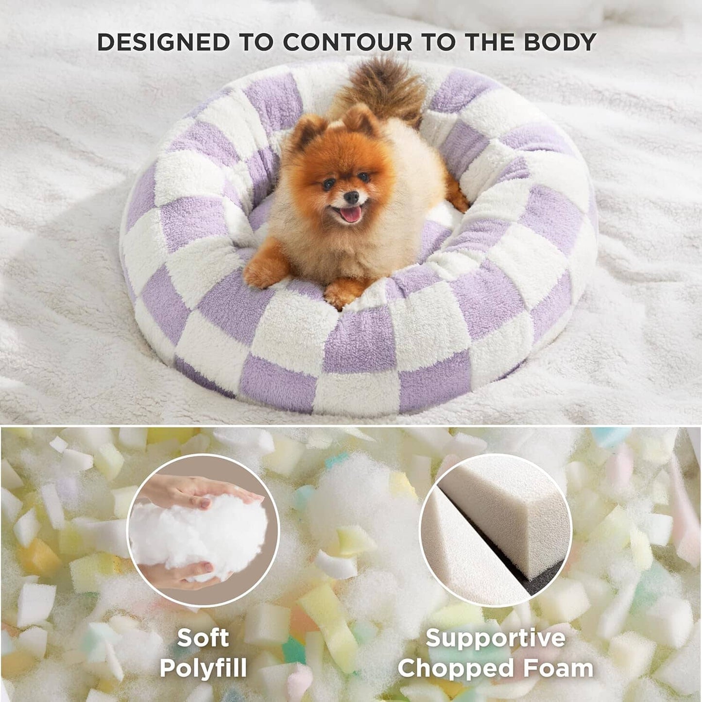 Lesure Calming Donut Bed for Dog/Cat Pet Bed Lesure Pet