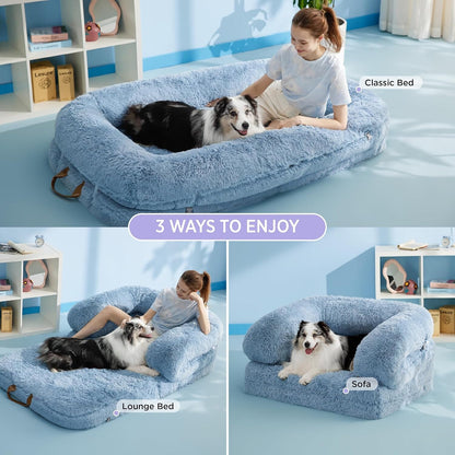 Lesure 3 in 1 Foldable Human Dog Bed Pet Bed Lesure Pet