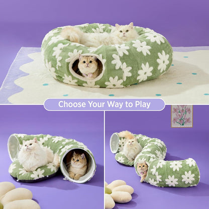 Lesure 2-in-1 Cat Tunnel Bed Pet Supplies Lesure Pet