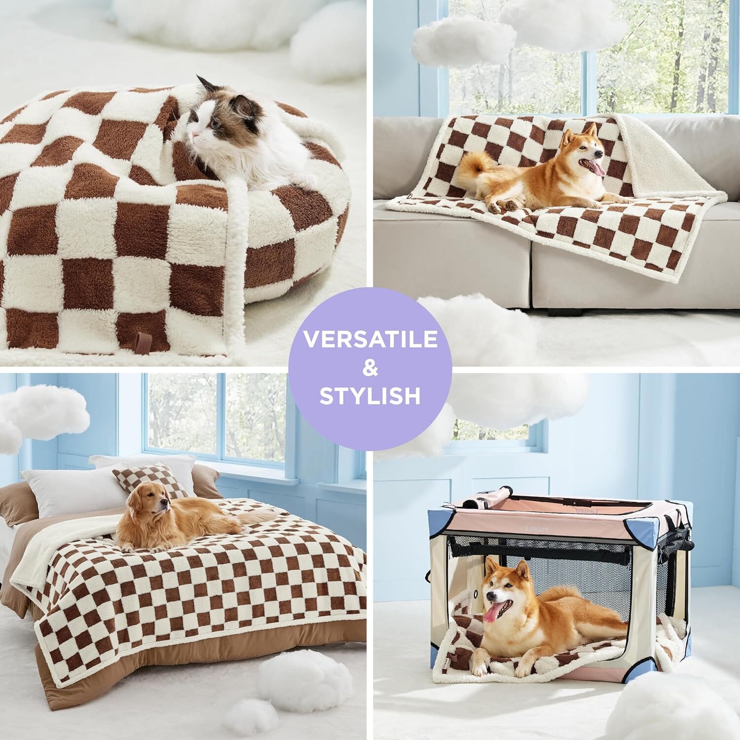 Lesure Waterproof Puppy Blanket for Dog/Cat Puppy Blanket Lesure Pet