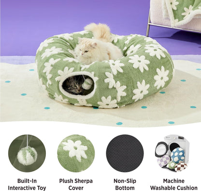 Lesure 2-in-1 Cat Tunnel Bed Pet Supplies Lesure Pet