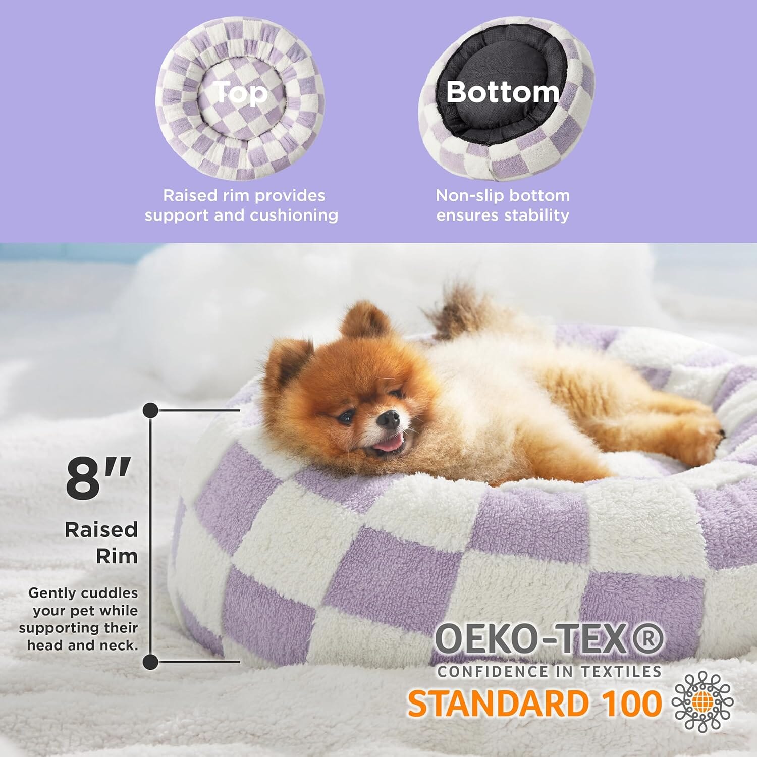 Lesure Calming Donut Bed for Dog/Cat Pet Bed Lesure Pet