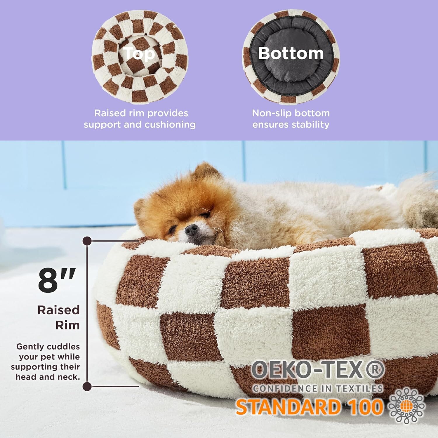 Lesure Calming Donut Bed for Dog/Cat Pet Bed Lesure Pet