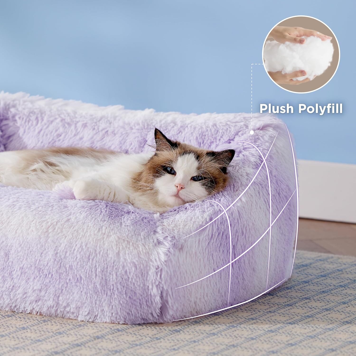 Lesure Furry Cat Dog Bed Pet Bed Lesure Pet