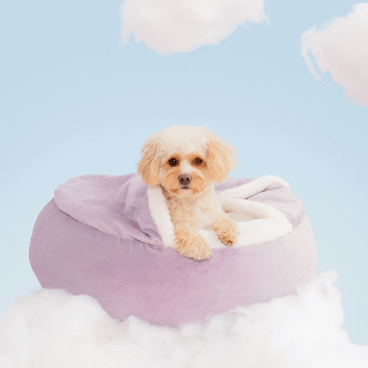 Faux Fur Burrow Bed Pet Supplies Lesure Pet