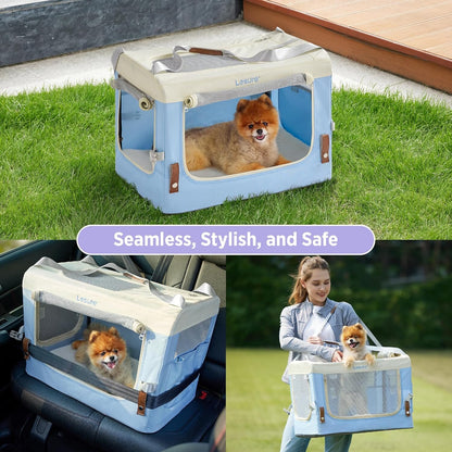 Lesure Collapsible Travel Dog Crate Pet Crate Lesure Pet