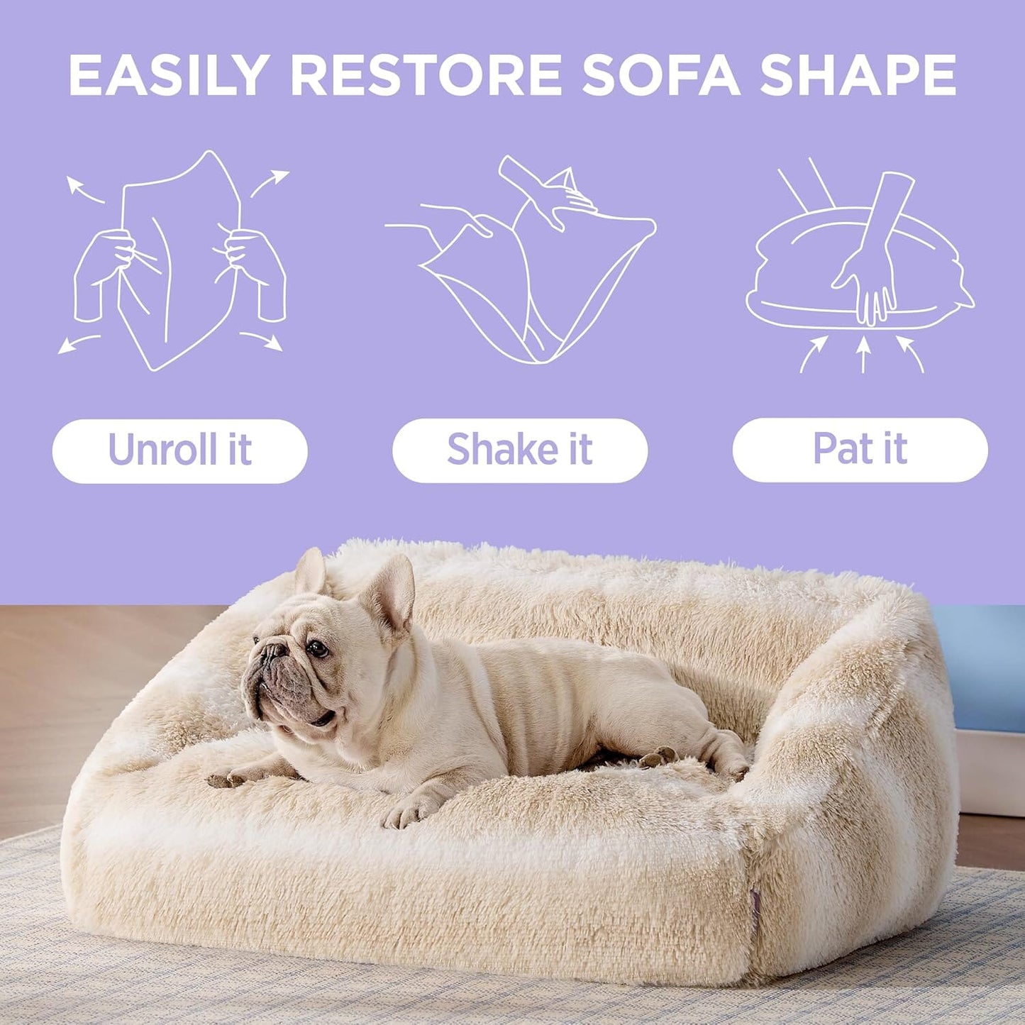 Lesure Furry Cat Dog Bed Pet Bed Lesure Pet