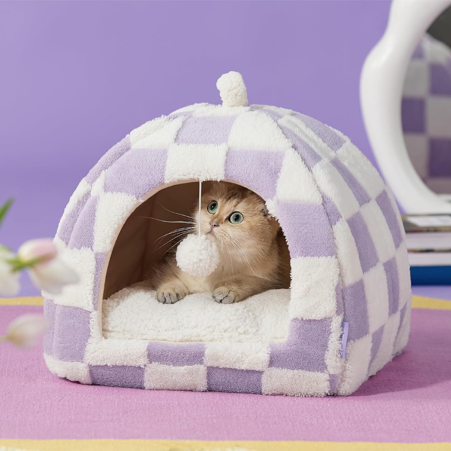 Lesure 2 in 1 Cat Cave Bed Pet Bed Lesure Pet