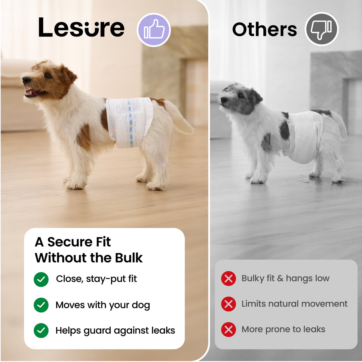 Lesure Disposable Male Dog Diapers