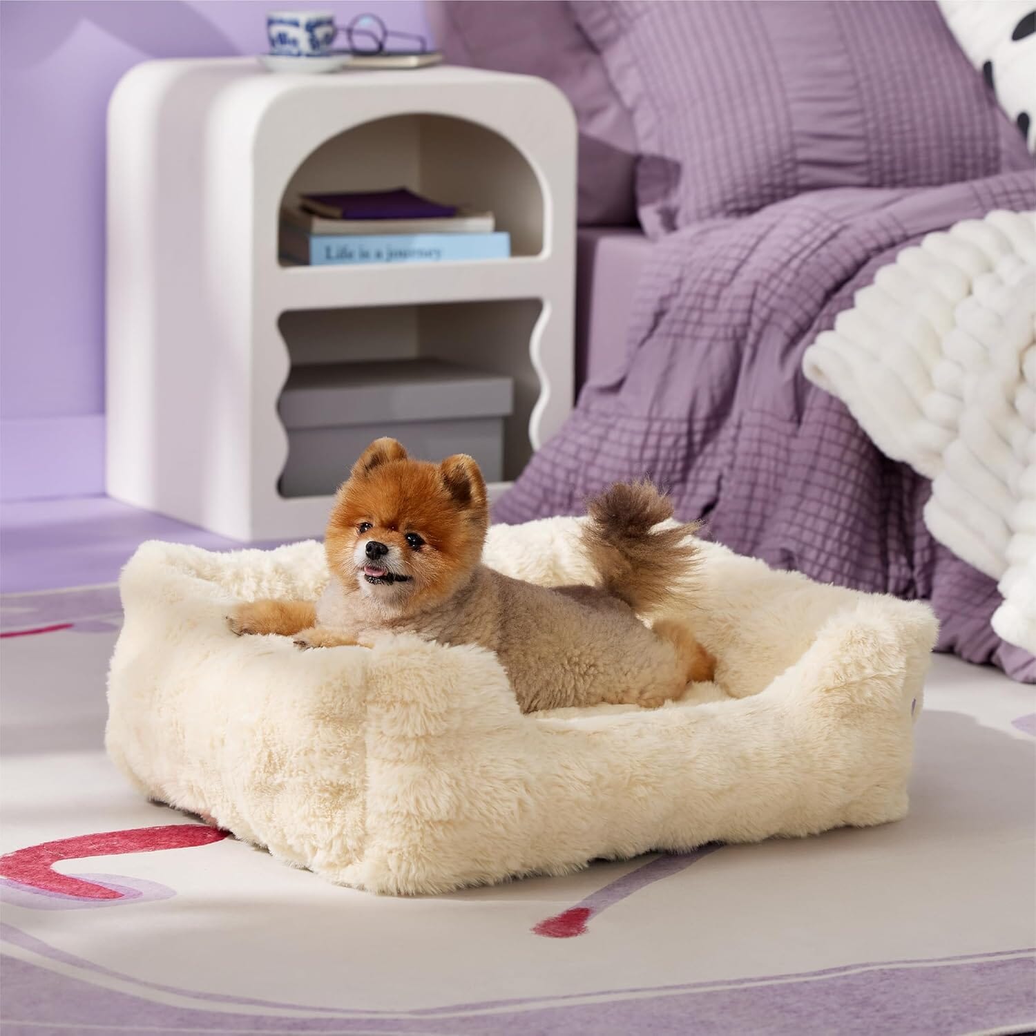 Lesure Faux Fur Bubble Pet Bed Pet Bed Lesure Pet