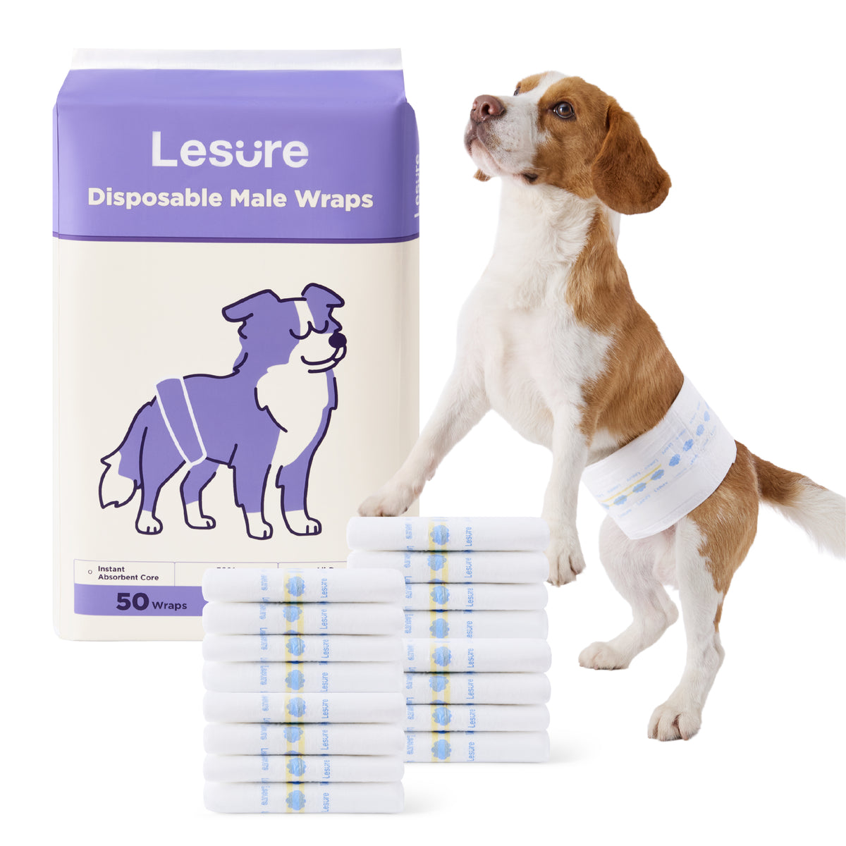 Lesure Disposable Male Dog Diapers