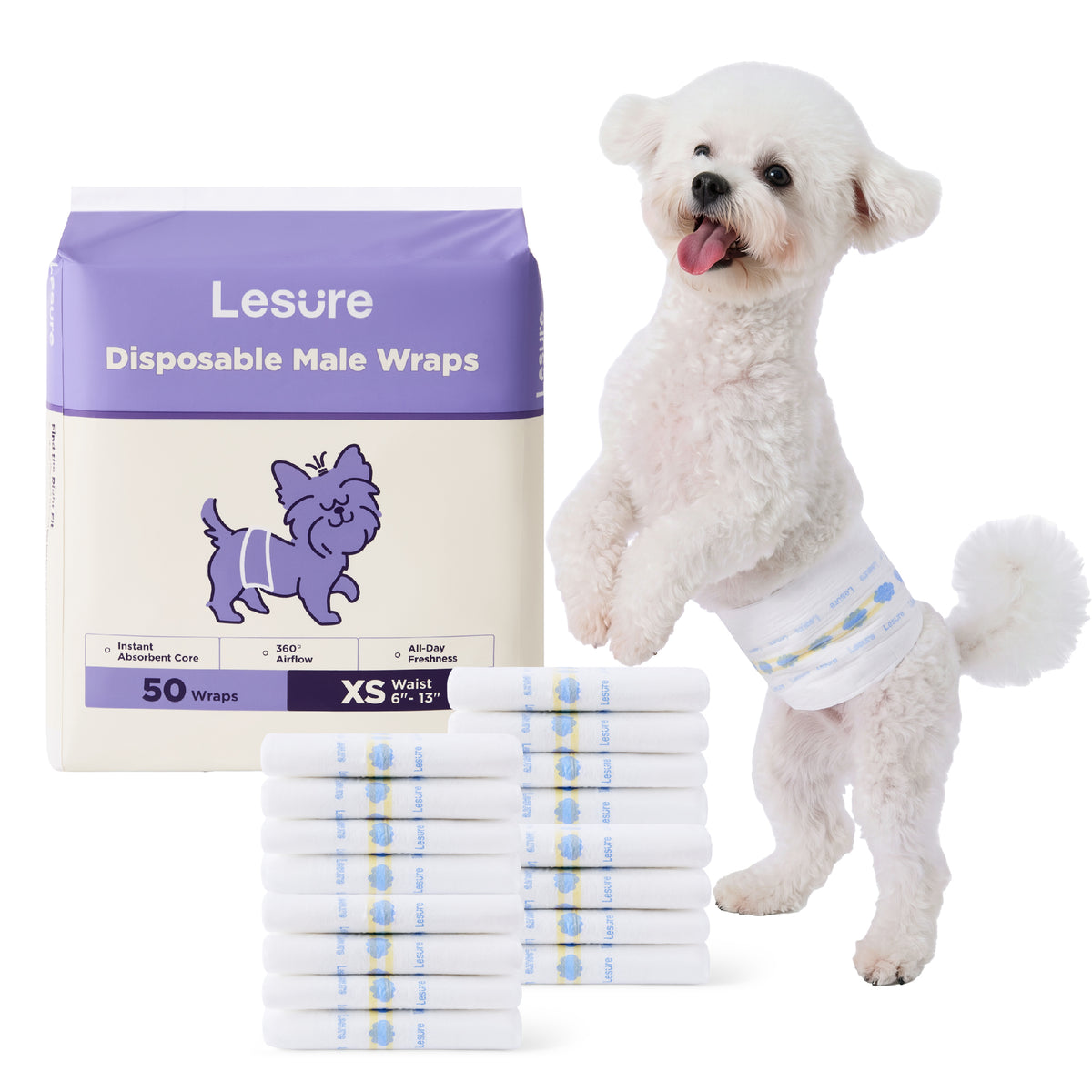 Lesure Disposable Male Dog Diapers