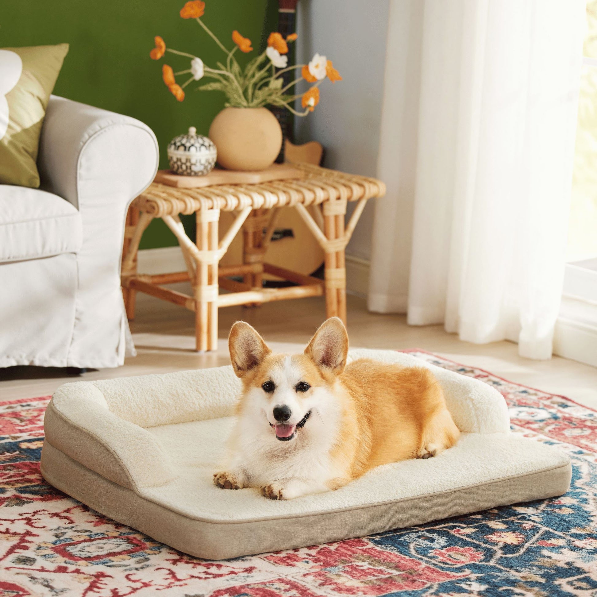Bolstered Dog Sofa Pet Bed Lesure Pet