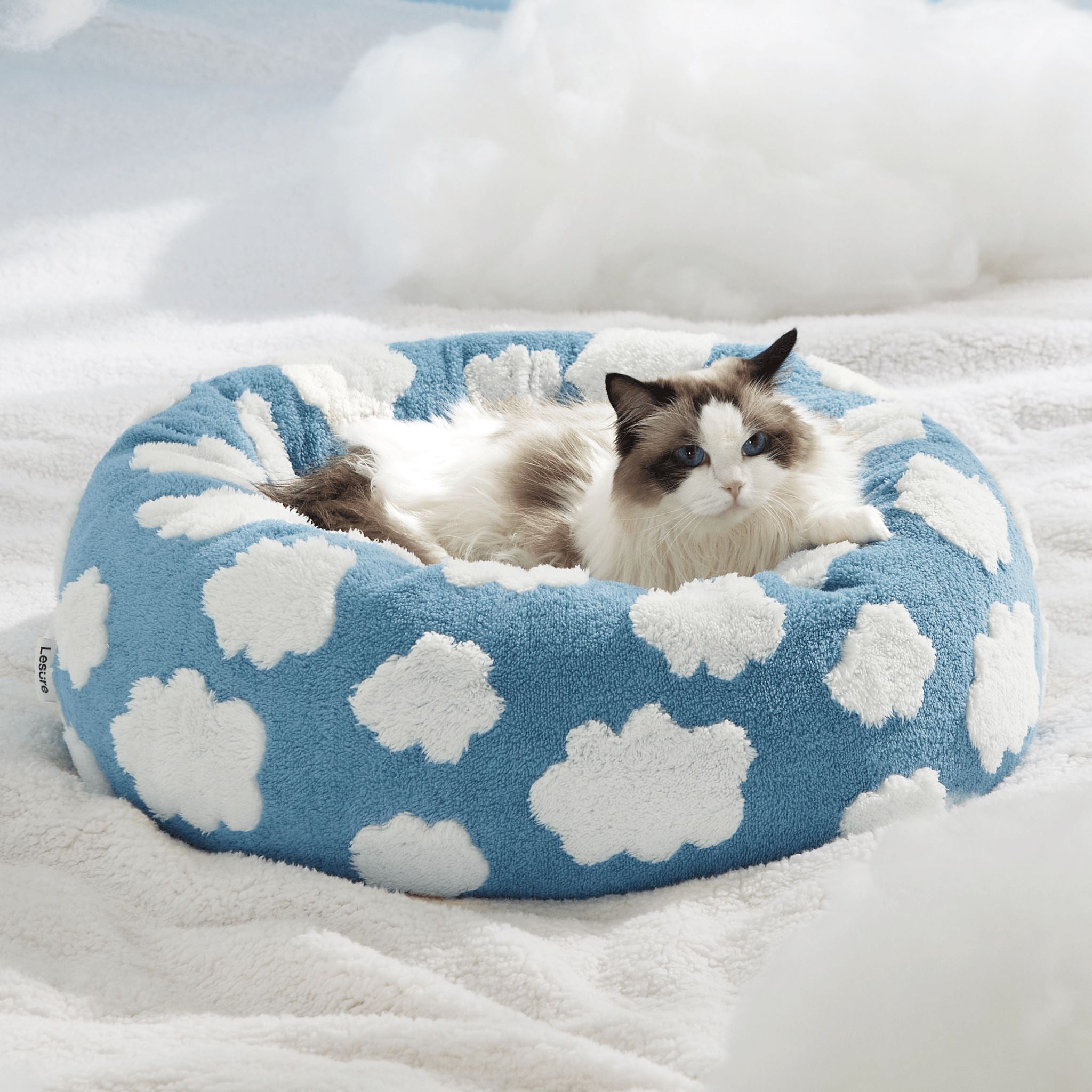 Donut calming dog clearance bed